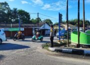 Pastikan Kelancaran Arus Lalu Lintas Di Pagi Hari, Kapolres Bangka Barat Laksanakan Strong Point