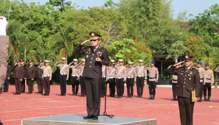 Polres Bangka Barat Gelar Upacara Hari Sumpah Pemuda ke-96 dengan Tema “Maju Bersama Indonesia Raya”