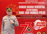 Sambut HUT Humas Polri Ke-73, Kapolres Barat Barat Mengajak Masyarakat Turut Andil Dalam Acara Donor Darah Bersama